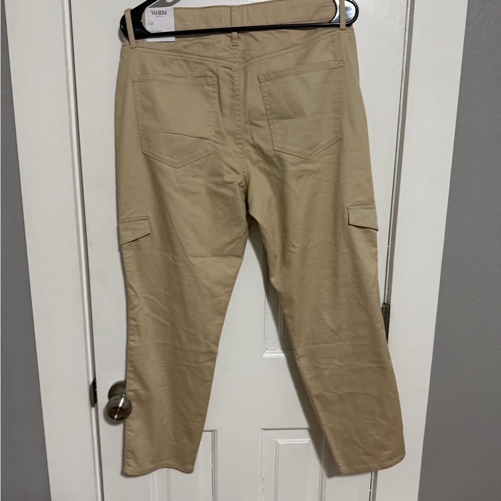 NWT White House Black Market High Rise Utility Crop Pants Size 10. - Picture 4 of 7